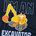 thumbnail image 3 of Blippi I'm An Excavator Kids T Shirt (4) for Toddler Boys and Girls, Navy, 3 of 4