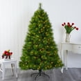 thumbnail image 3 of Nearly Natural 6.5ft. Green Scotch Pine Artificial Christmas Tree with 350 Clear LED Lights, 3 of 8