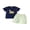 Blue, variant on Cenuakty Baby Boy Back to School Outfits Short Sleeve Dino Embroidery T-Shirt Shorts Set Toddler Clothes