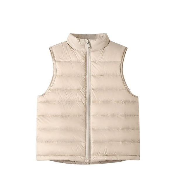 Manteau Sans Manches Doudoune pour Petites Filles Garçons Tenue par Temps Froid