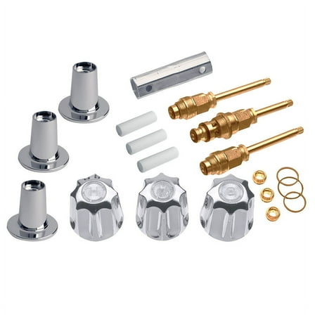 Danco 4011408 3-Handle Chrome Tub & Shower Remodeling Kit