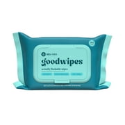goodwipes Flushable Butt Wipes, Shea-Coco Scented, 1 Pack, 50 Total Wipes