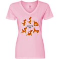 thumbnail image 3 of Inktastic Namaste Rex Yoga Master Women's V-Neck T-Shirt, 3 of 5