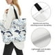 thumbnail image 3 of Balery Sea Animal Bolsa Tote Estilo Estético con Cremalleras, Bolsa de Hombro, Bolsa de Compras Grande y Plegable, 3 of 8