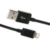 Blackweb 4' Sync & Charge Cable with Lightning Connector, Black