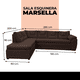 thumbnail image 3 of Sala Esquinera Marsella Atlas del Descanso color Cocoa, 3 of 3