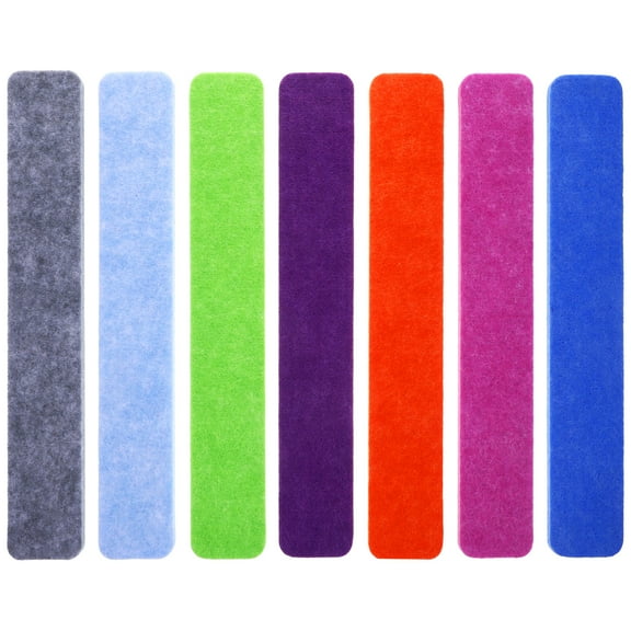 HIAKDOFT Bulletin Board Strips Felt Orange 13x2x0.4In