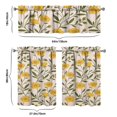 thumbnail image 6 of Kitchen Curtains 36 Inch Short - 3 Panel Set, Boho Sunflower Butterfly Floral Print, Rod Pocket Window Curtain for Rustic Farmhouse, Country Vintage Summer Decor, Easy Wash, 6 of 6