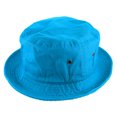 thumbnail image 2 of Gelante Bucket Hat 100% Cotton Packable Summer Travel Cap. Turquoise-S/M, 2 of 3