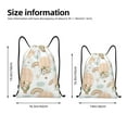 thumbnail image 2 of Saiise Air Balloon and Flower Pattern Sports Drawstring Backpack - String Swim Gym Bag with Wet Proof Pocket for Women&Men-Small, 2 of 6