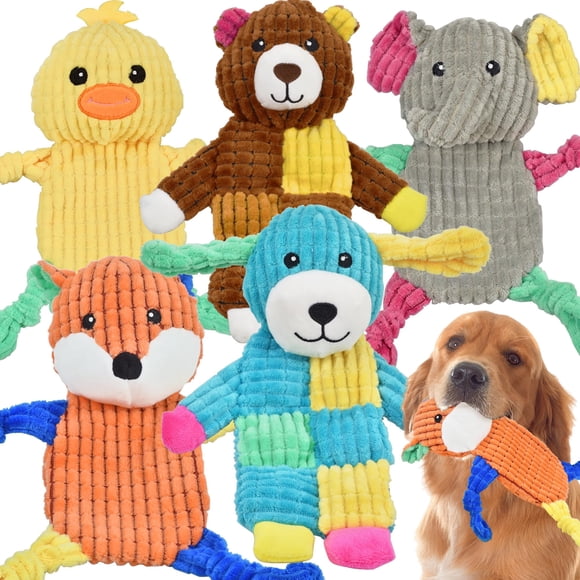 Juguetes para perros LECHONG Squeaky, 5 unidades, para perros grandes y medianos