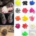 thumbnail image 1 of 20 piezas coloridas, suaves, no tóxicas, cubiertas para garras de gato, patas, tapas para uñas, cubiertas protectoras para uñas de gatito de alta calidad, accesorios para mascotas kaili Sencillez, 1 of 4