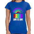thumbnail image 2 of Proud LGBT Shirt Love is Love TShirts Gay Pride Day Rainbow Womens T Shirts, 2 of 8