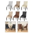 thumbnail image 5 of Silver Fox Velvet Cloth Elastic Home Hotel Dining Chair Small Armchair Cover, 5 of 5