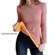 thumbnail image 5 of Minnieouse Camisa térmica, ropa de abrigo, suministros para mujeres, Top lavable, lencería larga, ropa interior de invierno ajustada gruesa y Ropa interior Caqui XXL Minnieouse AP013712-02, 5 of 6