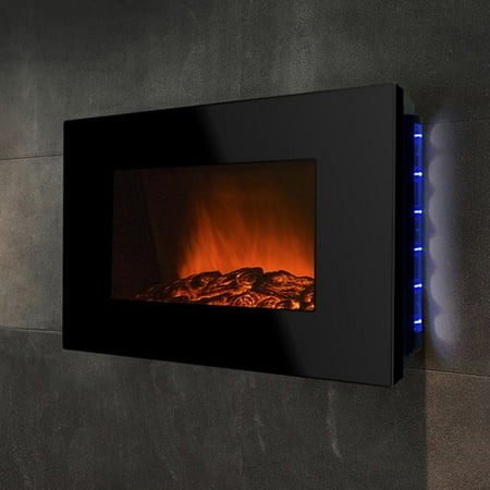 Golden Vantage Piano Black Wall Mount Electric Fireplace Golden Vantage Piano Black Wall Mount Electric Fireplace