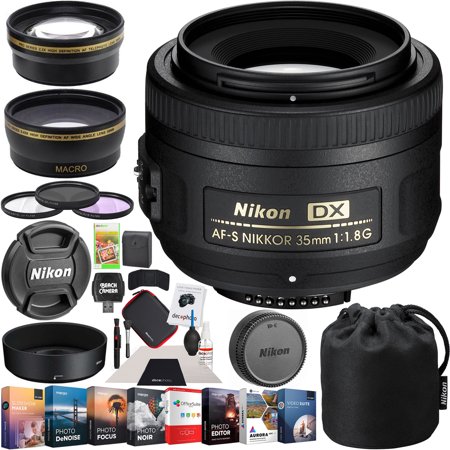 Nikon AF-S DX NIKKOR 35mm f/1.8G Lens with Auto Focus for Nikon F-mount