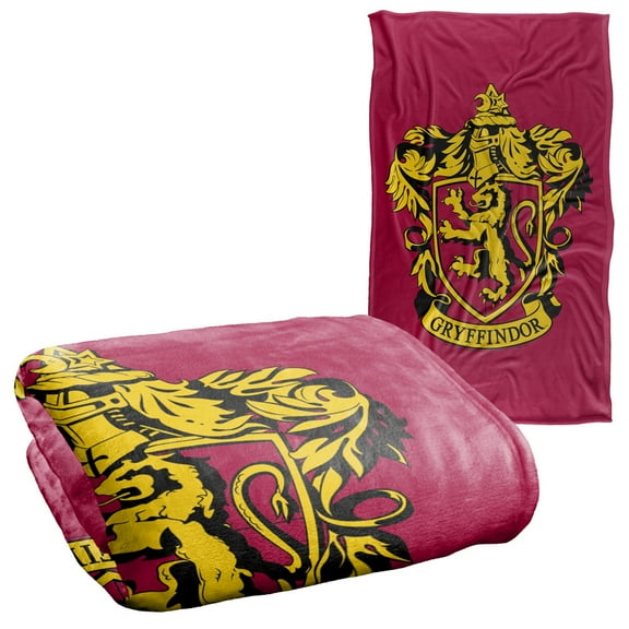 Harry Potter Gryffindor Crest Maroon Silky Touch Super Soft Throw Blanket 36" x 58"