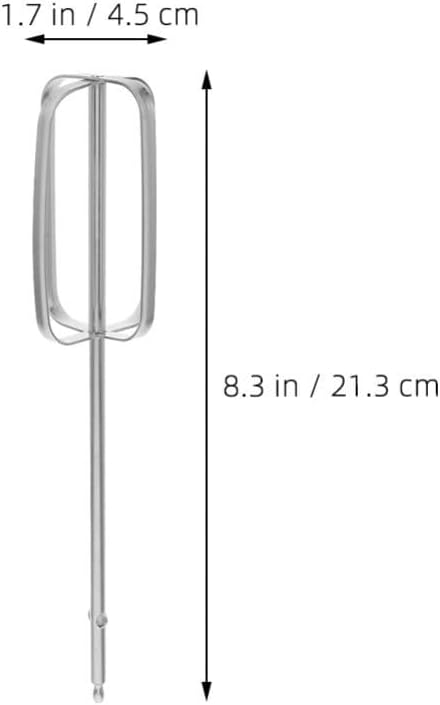 ABCISI Hand Mixer Beaters Attachments, 4pcs Stainless Steel Mixer Beaters Whisk, Fit Various Electric Drills, Universal Replacement Parts for Kitchen Dough Egg Baking