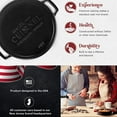 thumbnail image 2 of Cuisinel Cast Iron Pot with Lid 2-in-1 Multi Cooker Pre-Seasoned Dutch Oven 7 Quarts, 2 of 10