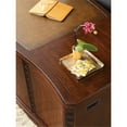 thumbnail image 5 of Bowery Hill Contemporary Executive Wood Desk in Maraschino Cherry Brown, 5 of 10