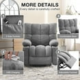 thumbnail image 6 of JONPONY Power Lift Recliner Chair for Elderly with Heat and Vibration Massage Recliner Chair with USB Charge Port for Living Room- Infinite Position, Side Pocket,Grey, 6 of 9