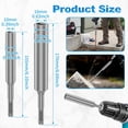 thumbnail image 2 of 2PCS SDS Plus Ground Rod Driver Set for 3/8", 1/2", 5/8" & 3/4" Rods, Heavy Duty Cr-V Ground Rod Bit Driver for Rotary Hammer Drill, 10mm & 16mm, 2 of 7