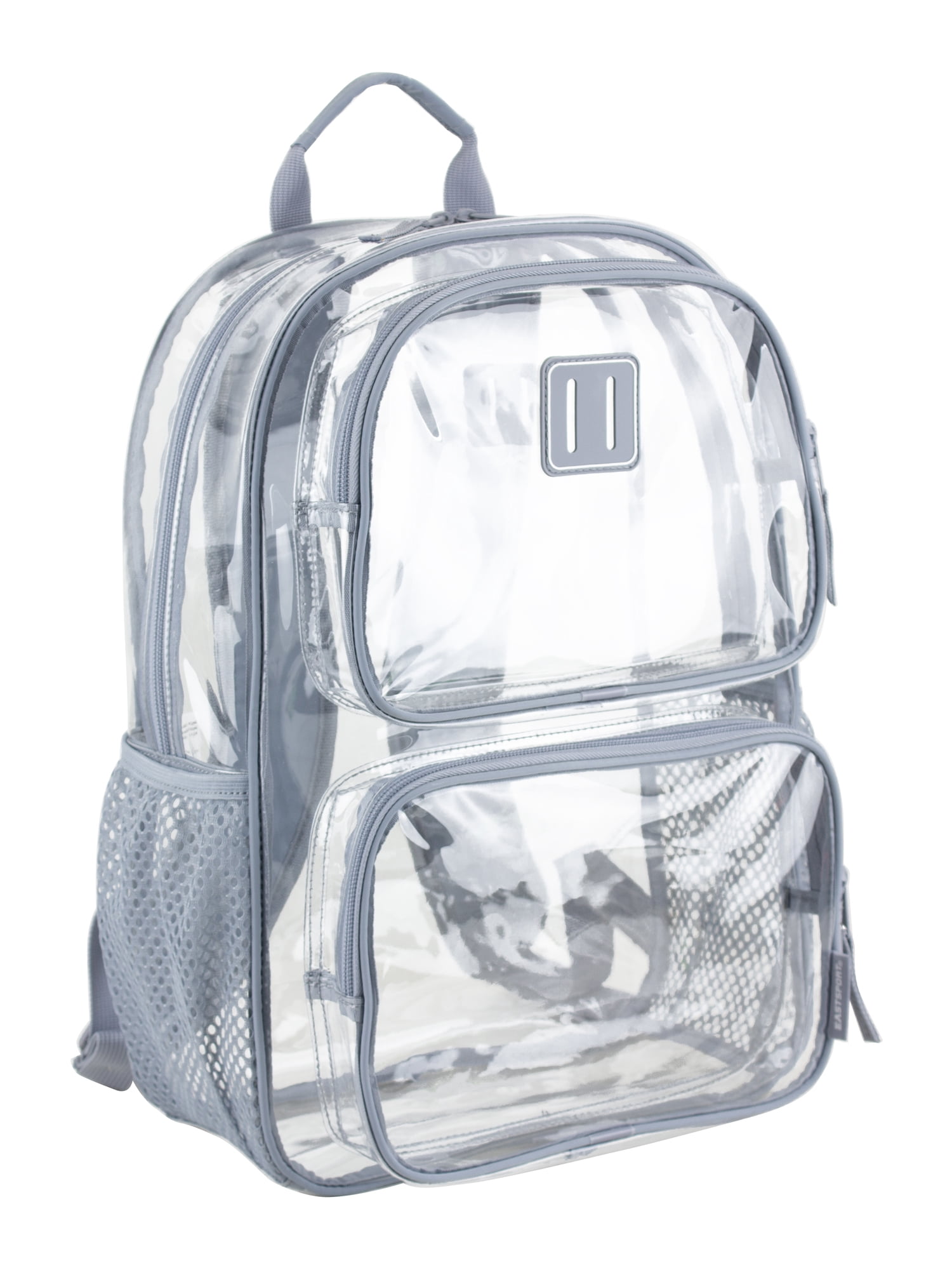 Eastsport Unisex Primo Clear 16" Backpack, Cool Grey