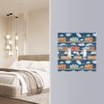 thumbnail image 4 of Yayeee Toggle Light Switch Wall Plate 2-Gang 4.56"x4.48" Decorative Outlet Cover, Blue Cute Train Pattern, 4 of 7