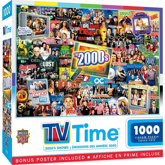 MasterPieces TV Time - 2000's Shows 1000 Piece Jigsaw Puzzle