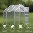 thumbnail image 3 of Ogrow Serre en Aluminium - Walk-In 6' X 6'- avec Porte Coulissante et Évent de Toit Réglable, 3 of 5