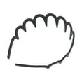 thumbnail image 5 of Unique Bargains 1 Pc Cute Big Wave Headbands for Women Frosted Black, 5 of 6