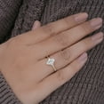 thumbnail image 3 of Cora Jewellery Art Deco 1.0CT Marquise Cut Engagement Ring for Women, 18K White Gold, 5 US, 3 of 9