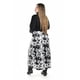 thumbnail image 4 of Falda satinada estampado vaca Roman Fashion /Tallas Extras, 7064 (Negro) negro 36, 4 of 7