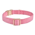 thumbnail image 3 of YUDOTE Ultra-soft Dog Collar Natural Cotton Corduroy Made for Large Dogs with Sensitive Skin,Rosy Pink, 3 of 8