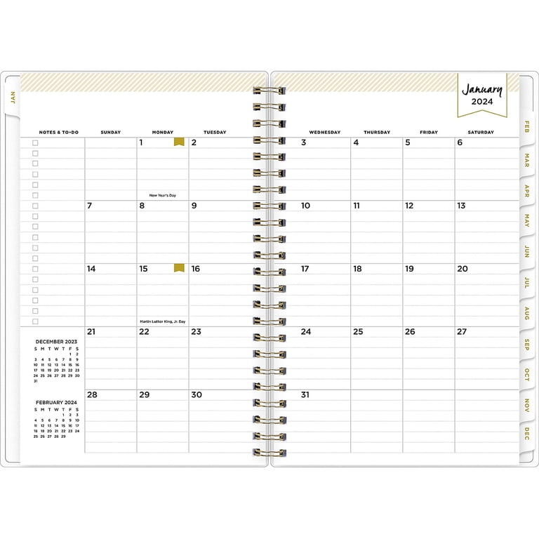 2024-planner-5x8-day-designer-for-blue-sky-tile-design-w-goal-setting-worksheets-walmart-com