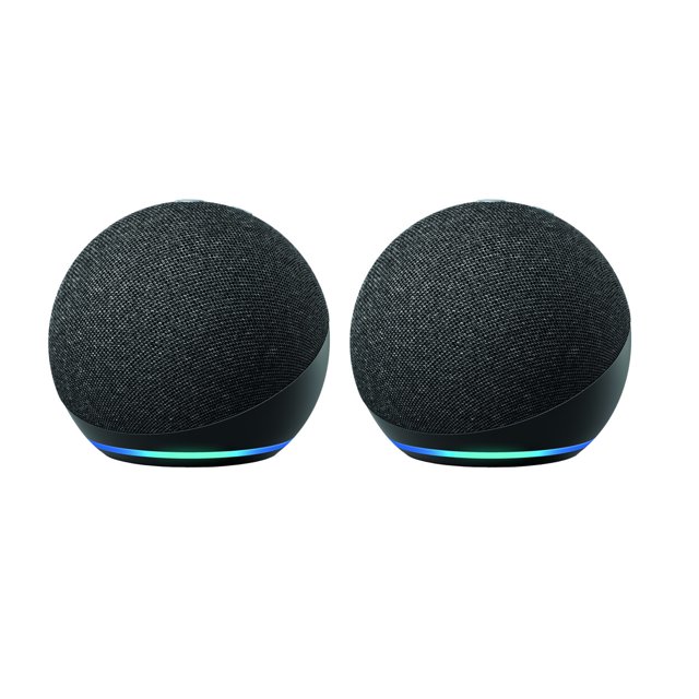 Altavoz Inteligente Amazon Echo Dot (4.ª Generación) con Alexa - Carbón (Pack de 2)