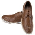 thumbnail image 2 of Mio Marino Classic Wingtip Oxford Dress Shoes for Men w/ Elegant Shoe Bag, 2 of 7
