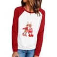 thumbnail image 1 of Tops de mujer Camisas Blusas Elegantes Camisas casuales de manga larga Cuello redondo de Navidad Ajuste ligero Túnica de otoño Top Otoño Odeerbi ODB-5, 1 of 6