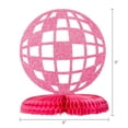thumbnail image 6 of Pink/Silver Disco Ball Paper Honeycomb Center Table Decoration, 3 Count, by Way To Celebrate, 6 of 6