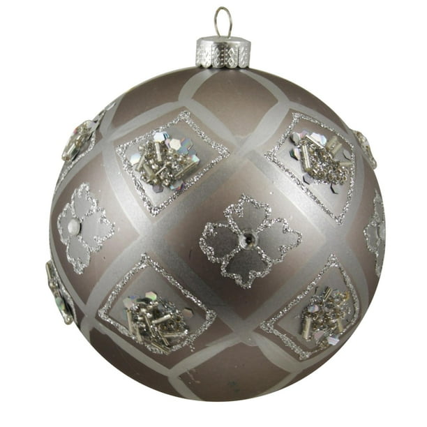 Grey Christmas Ornaments 