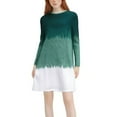 thumbnail image 2 of Women's Loose Dresses Fashion Women Round-Neck Long Sleeve Solid Color High Waist Shirt Dress, 2 of 5