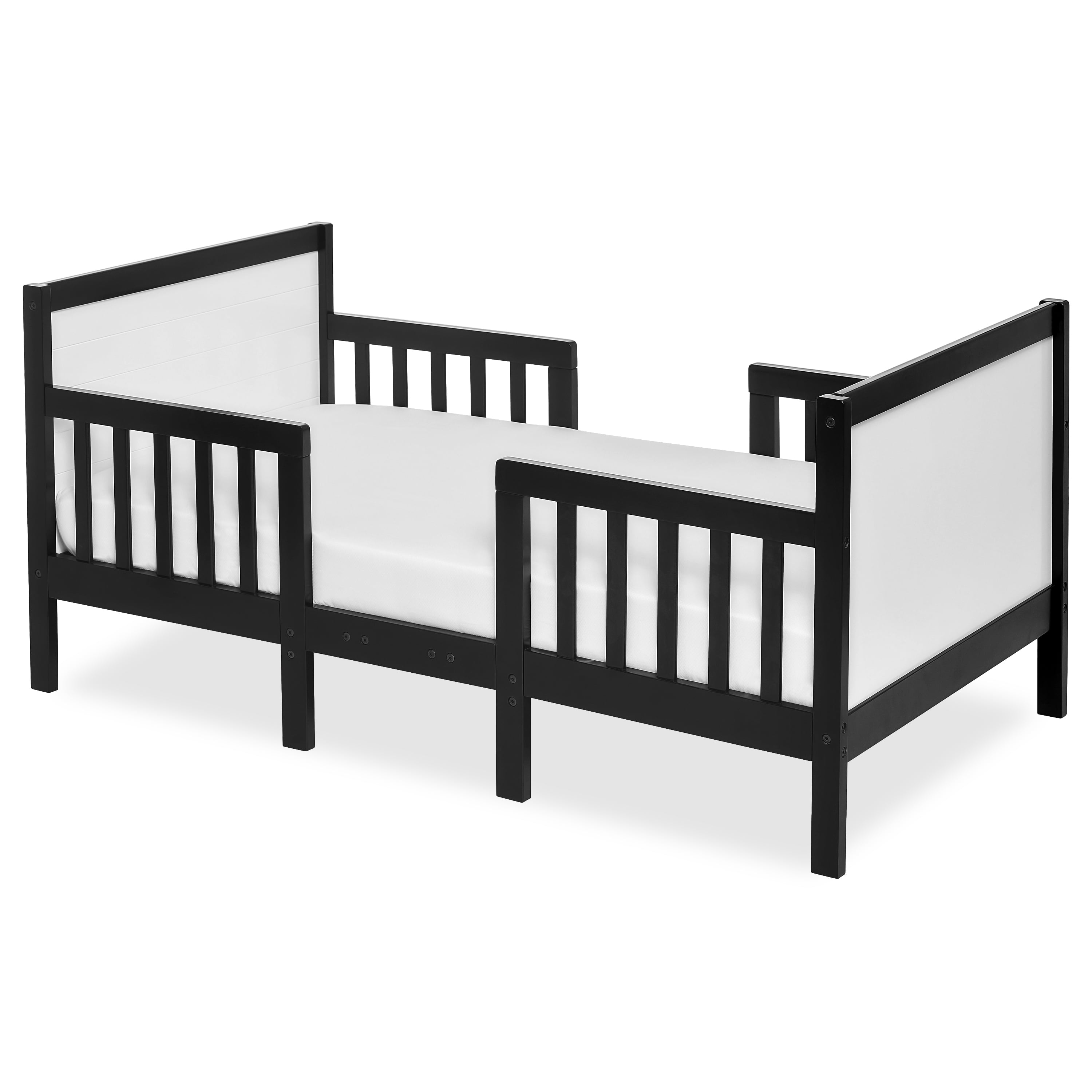 black toddler bed