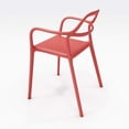 thumbnail image 4 of Olio Designs Dali Plastic Indoor-Outdoor Dining Arm Chair in Poppy, 4 of 8