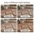 thumbnail image 7 of ODIKA 6'x9' Black Gray Geometric Design Washable Area Rug Intricate Graphite Patterns with Blush Accents Easy Care, Non-Shedding, for Queen Size Bedroom Under Bed Master Suite, 7 of 7