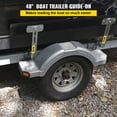 thumbnail image 2 of VEVOR Boat Trailer Guide-ons, 48", 2 PCS Rustproof Steel Trailer Guide ons, Trailer Guides with Carpet-Padded Boards, Mounting Parts Included, for Ski Boat, Fishing Boat or Sailboat Trailer, 2 of 9