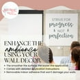 thumbnail image 2 of Wall Art Quotes Decal Progress Not Perfection Inspirational School Stickers 23x20-Inch Storm Gray, 2 of 7