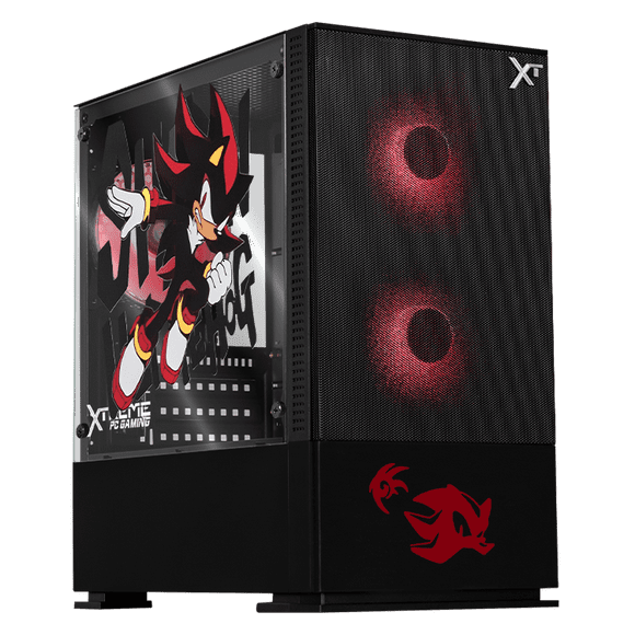 Gabinete XTREME PC GAMING Sonic Shadow Comic Edition Mini Torre 3 Fan ARGB Negro CXTSCAIBK