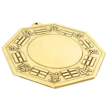

Wall Night Light Chinese Feng Shui Brass Bagua Mirror 4.5 inch Chinese Feng Shui Brass