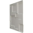 thumbnail image 4 of Ekena Millwork 19 5/8"W x 19 5/8"H Gomez EnduraWall Decorative 3D Wall Panel, UltraCover Satin Blossom White (12-Pack for 32.04 Sq. Ft.), 4 of 6